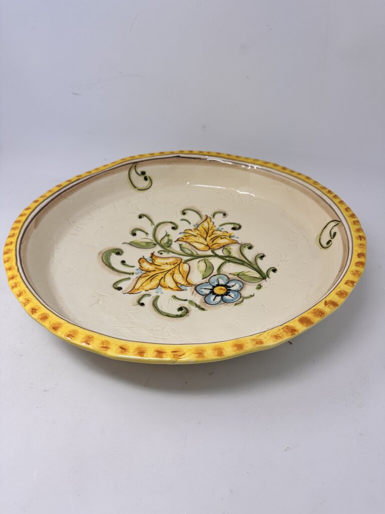 Italian Floral Serving Bowl