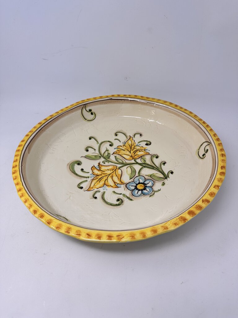 Italian Floral Serving Bowl