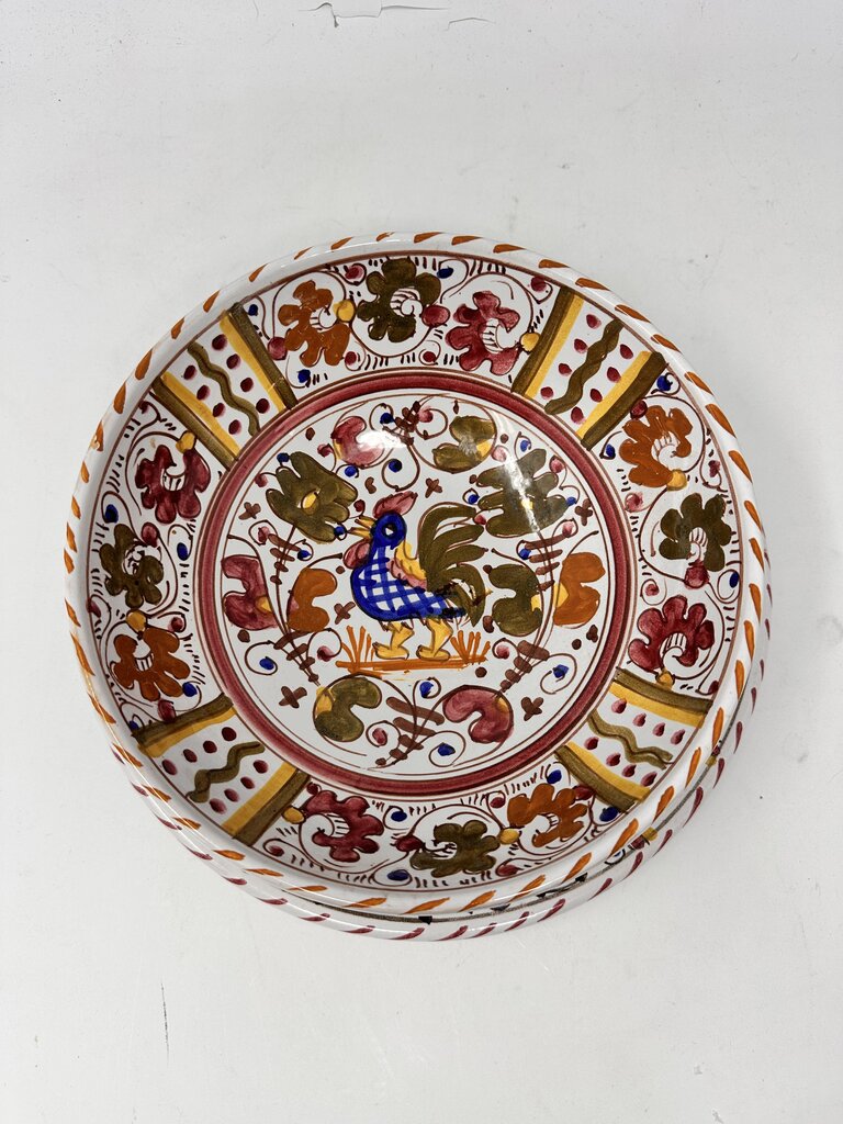 Hen Serving Bowl and Plate
