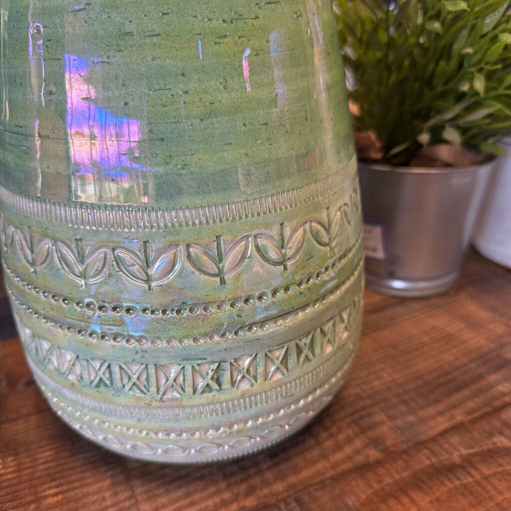 Hallmarked Bitossi Iridescent Vase