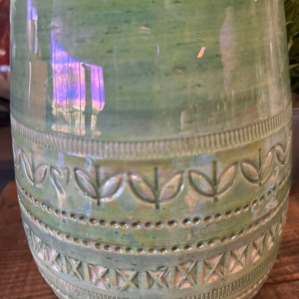Hallmarked Bitossi Iridescent Vase