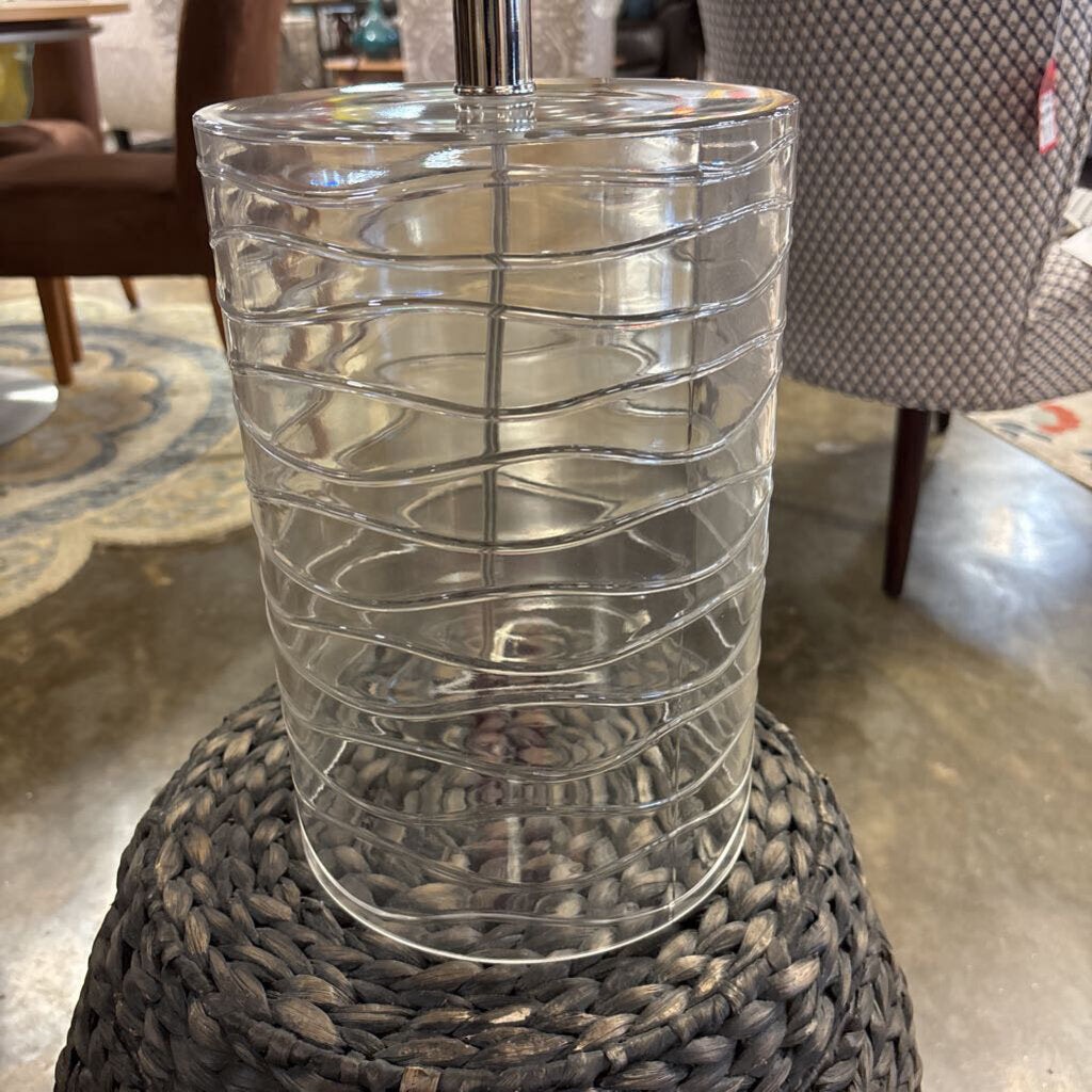 Glass Cylinder Base Lamp