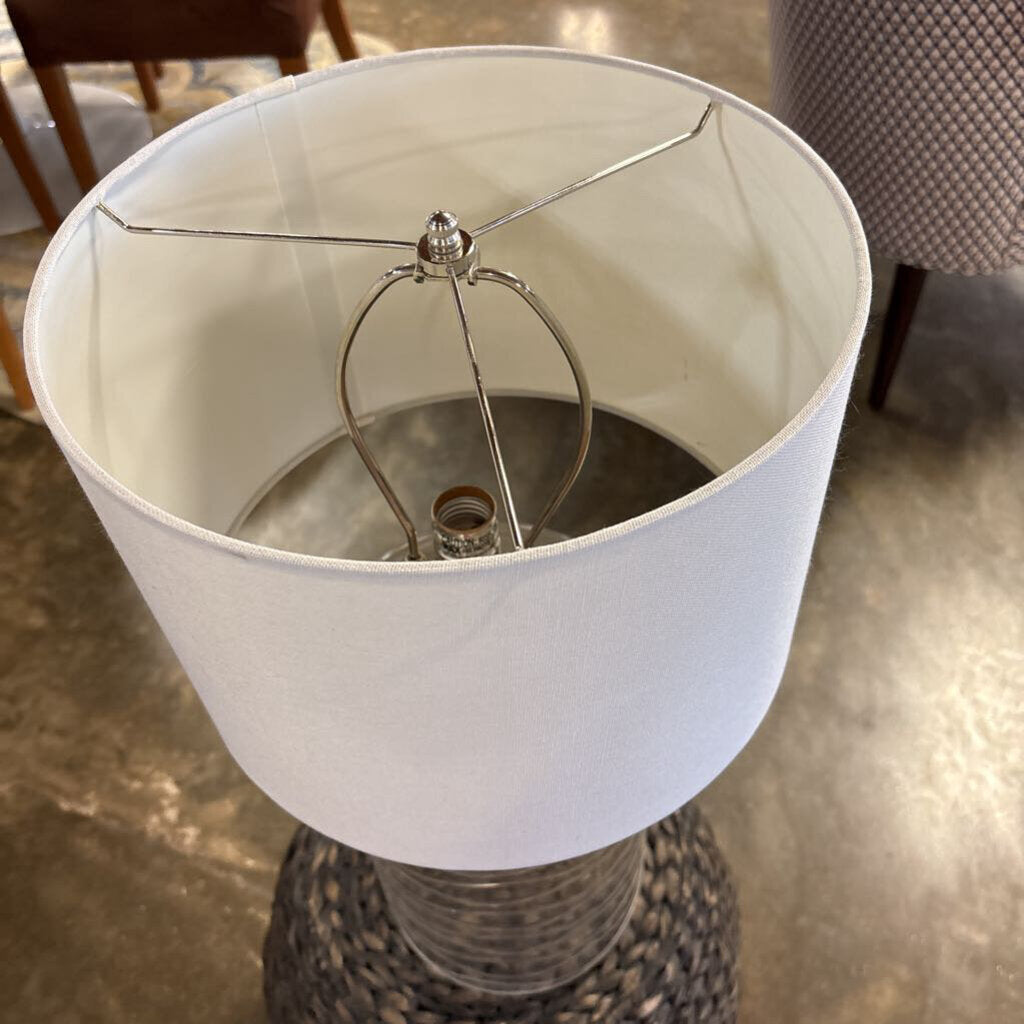 Glass Cylinder Base Lamp