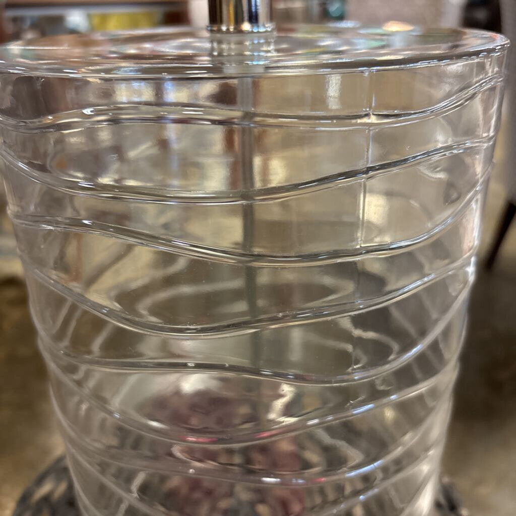 Glass Cylinder Base Lamp