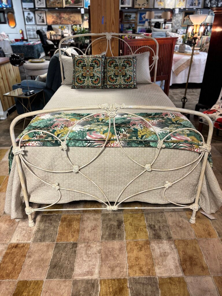 Full Metal Scroll Bed Frame