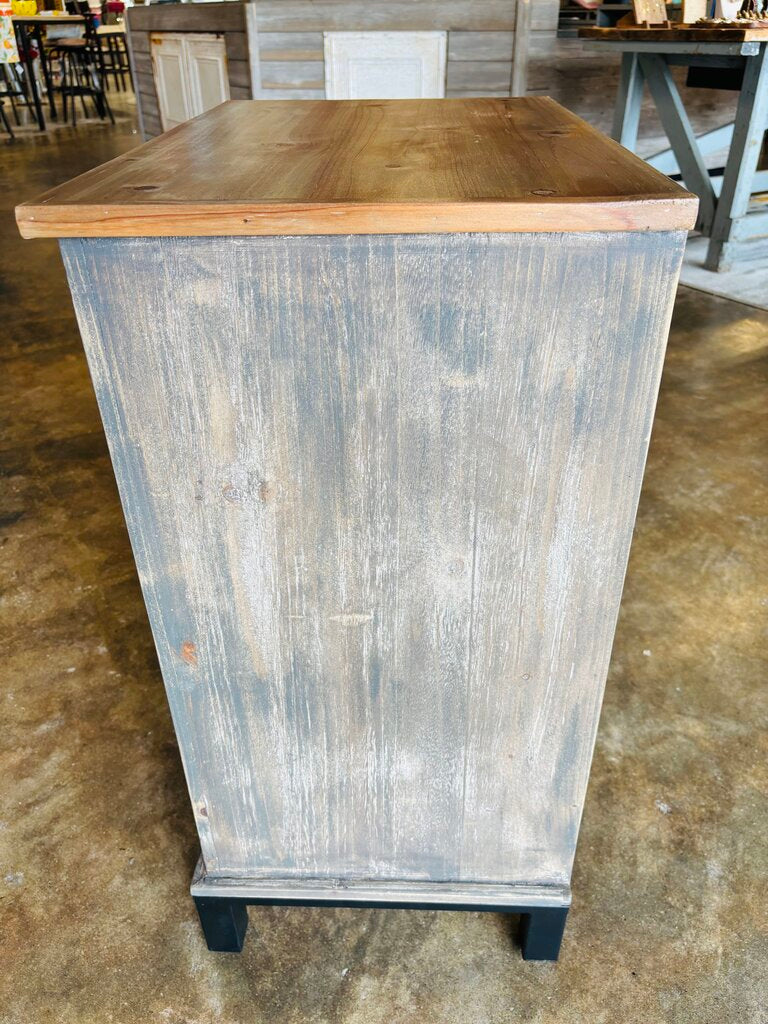 Weathered 3 Drawer Nightstand 24.5 X 15.75 X 32