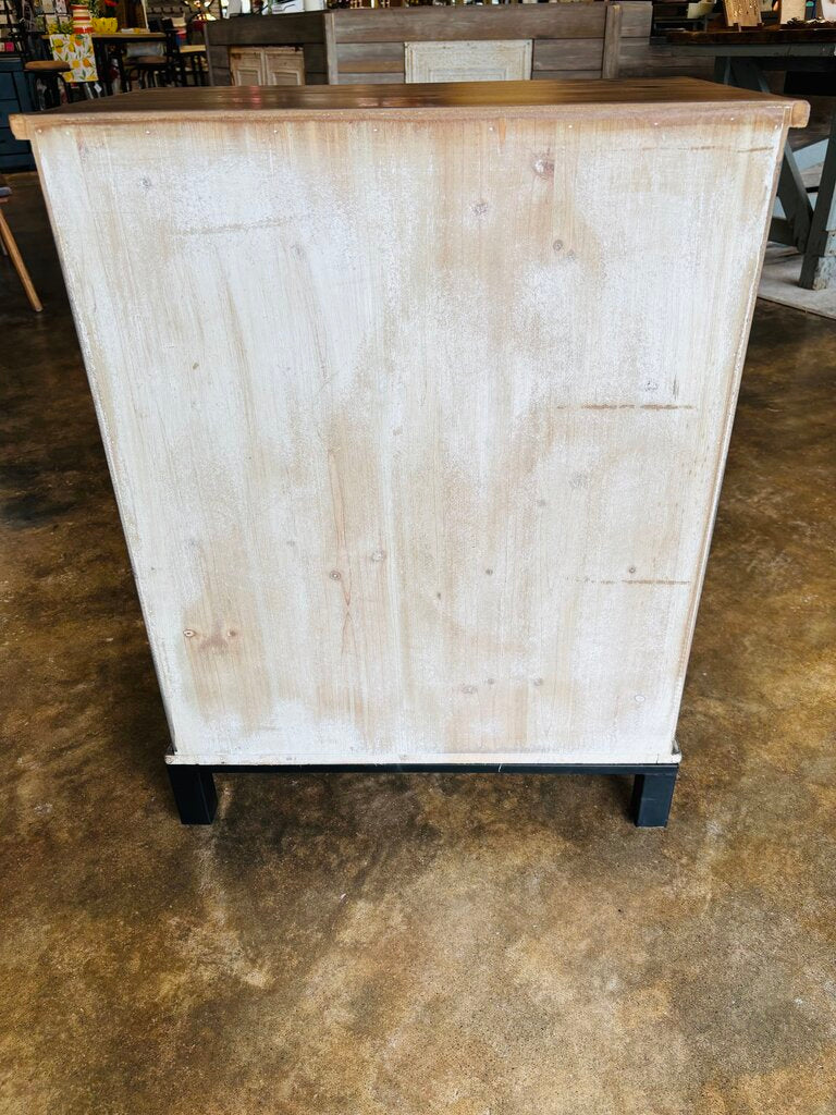 Weathered 3 Drawer Nightstand 24.5 X 15.75 X 32