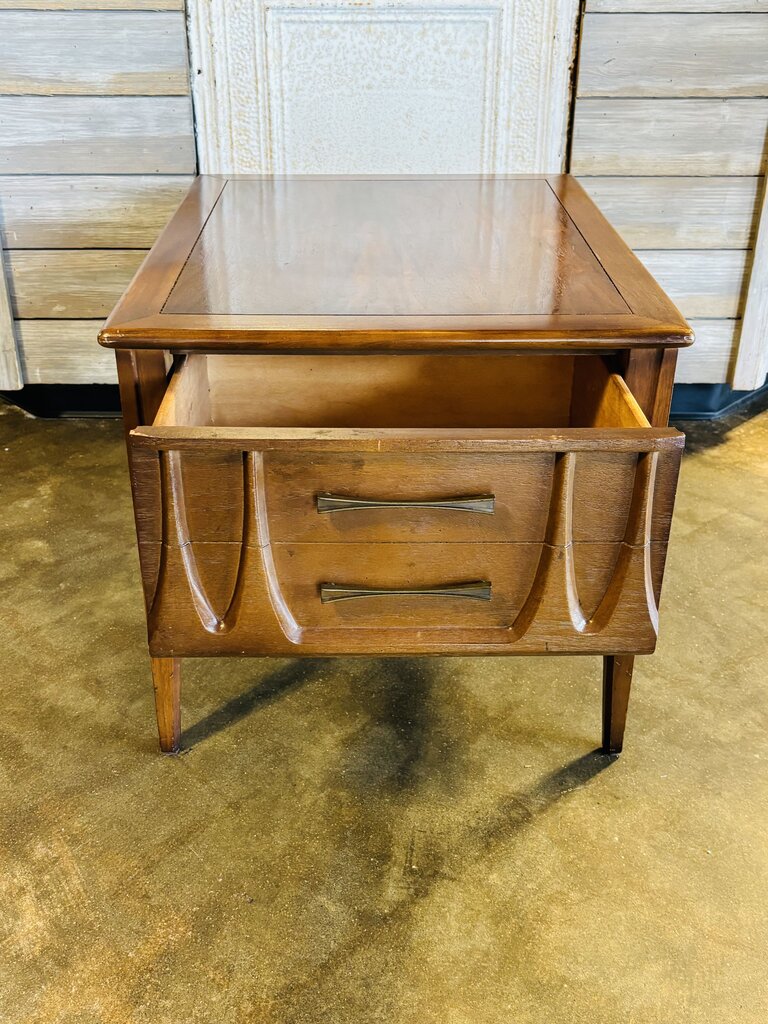 MCM One Drawer Side Table 21.75 X 27.5 X 20
