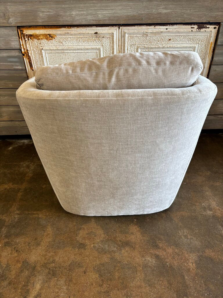 Room & Board Swivel Chair with Accent Pillow