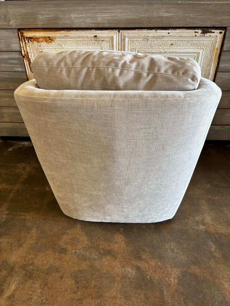 Room & Board Swivel Chair with Accent Pillow
