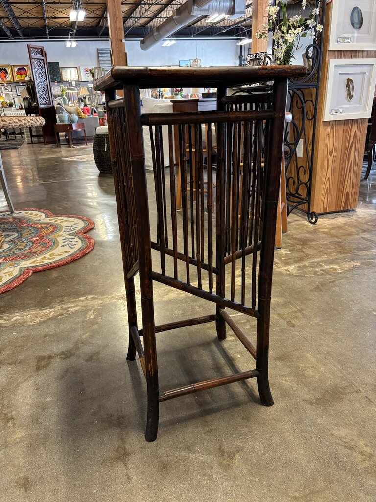 Burnt Bamboo Plant Stand 15.75 X 15.75 X 34