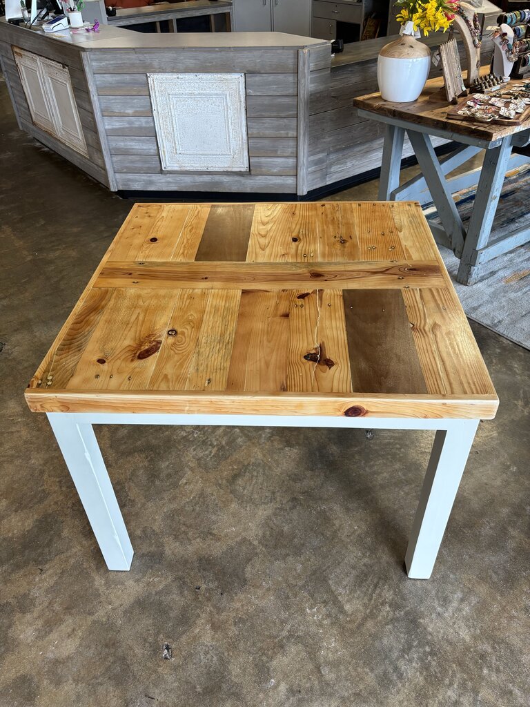 Butcher Block Top Table 40 X 40 X 30