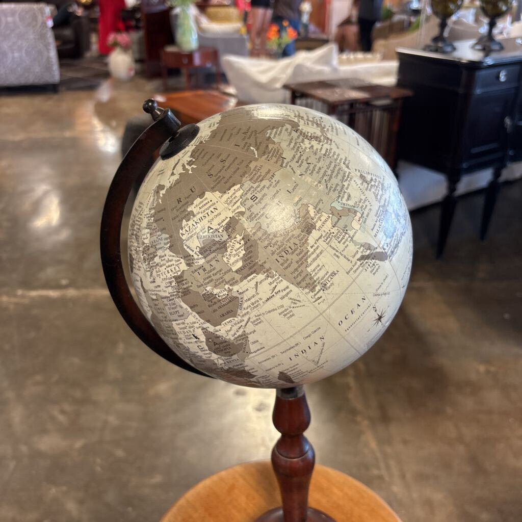 Small Globe on Metal Stand