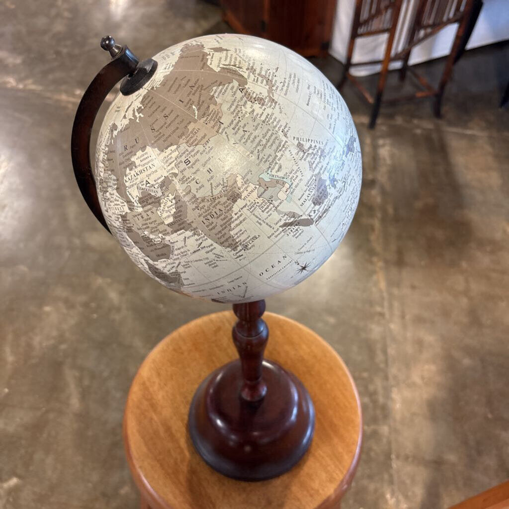 Small Globe on Metal Stand