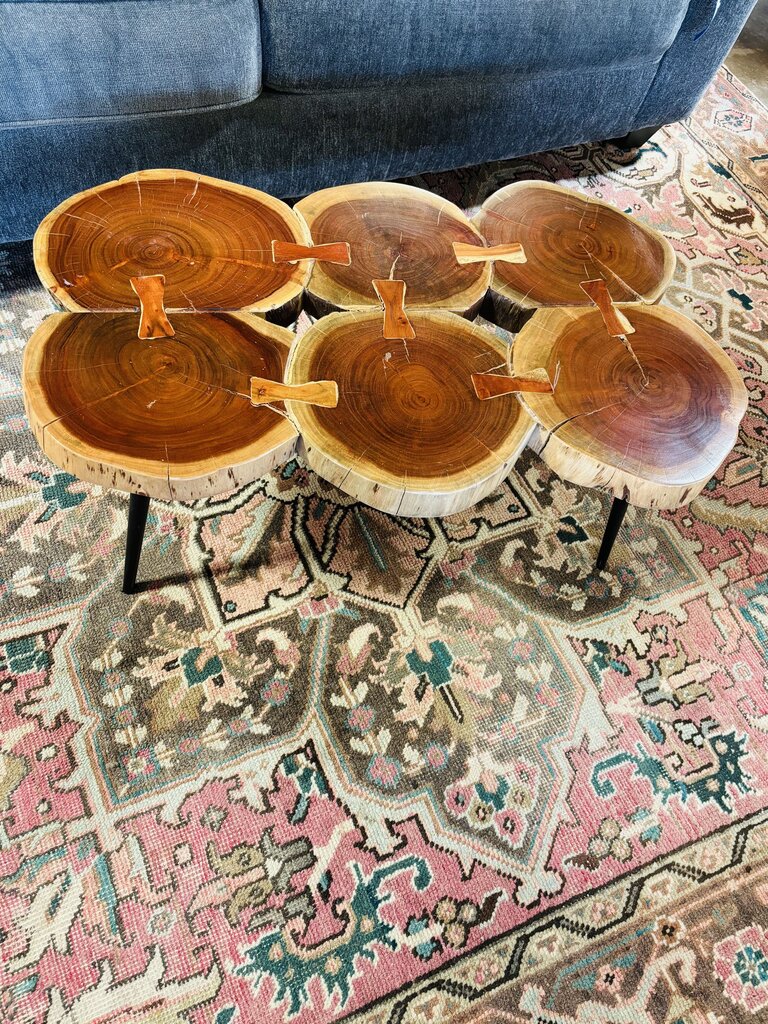 Teak Circle Coffee Table