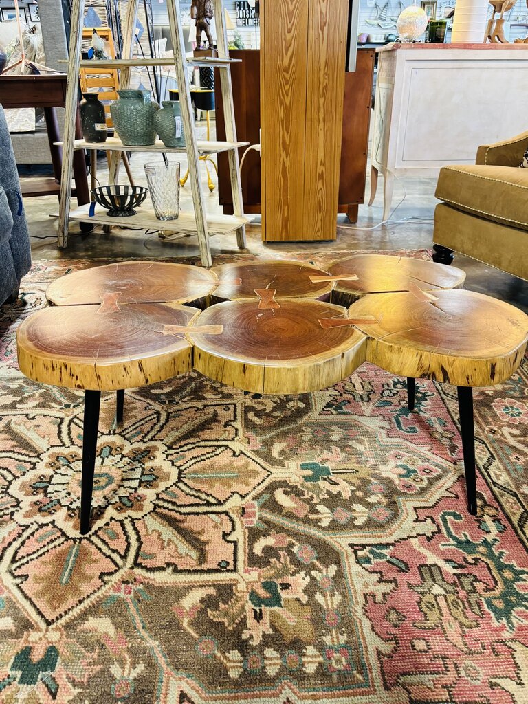 Teak Circle Coffee Table