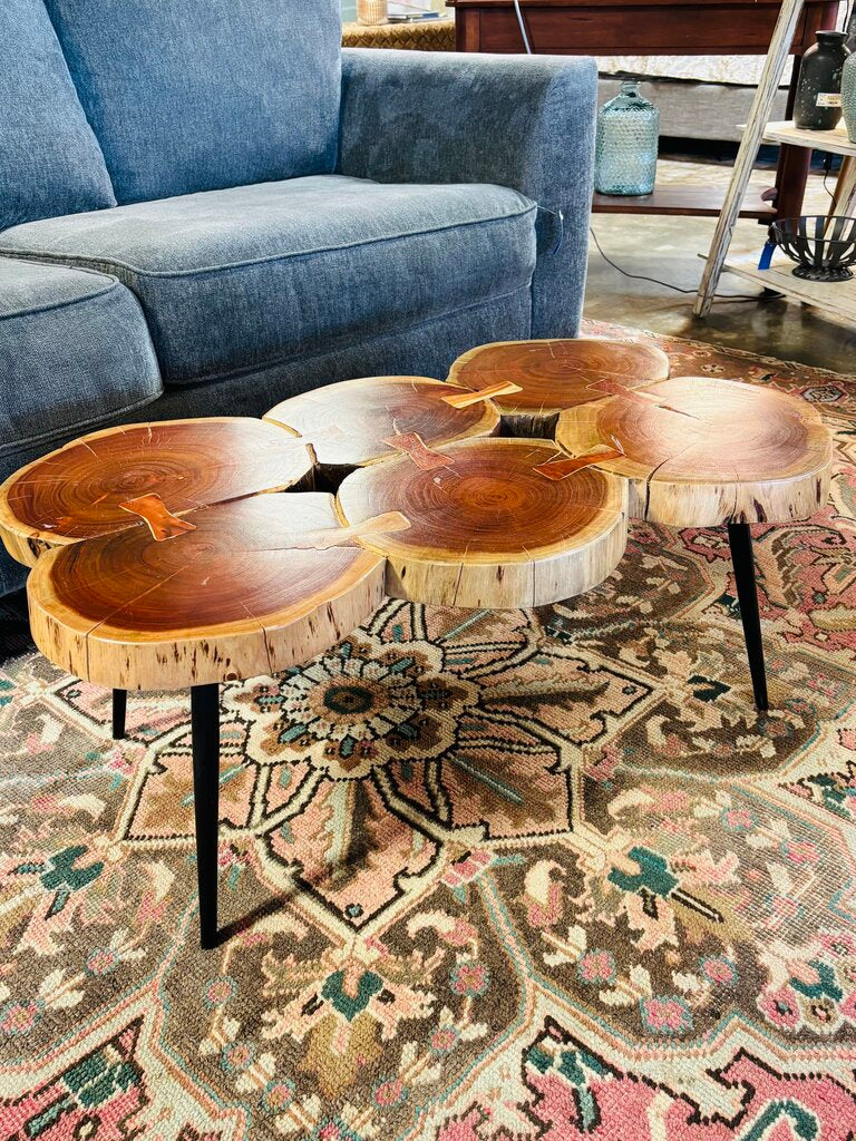 Teak Circle Coffee Table