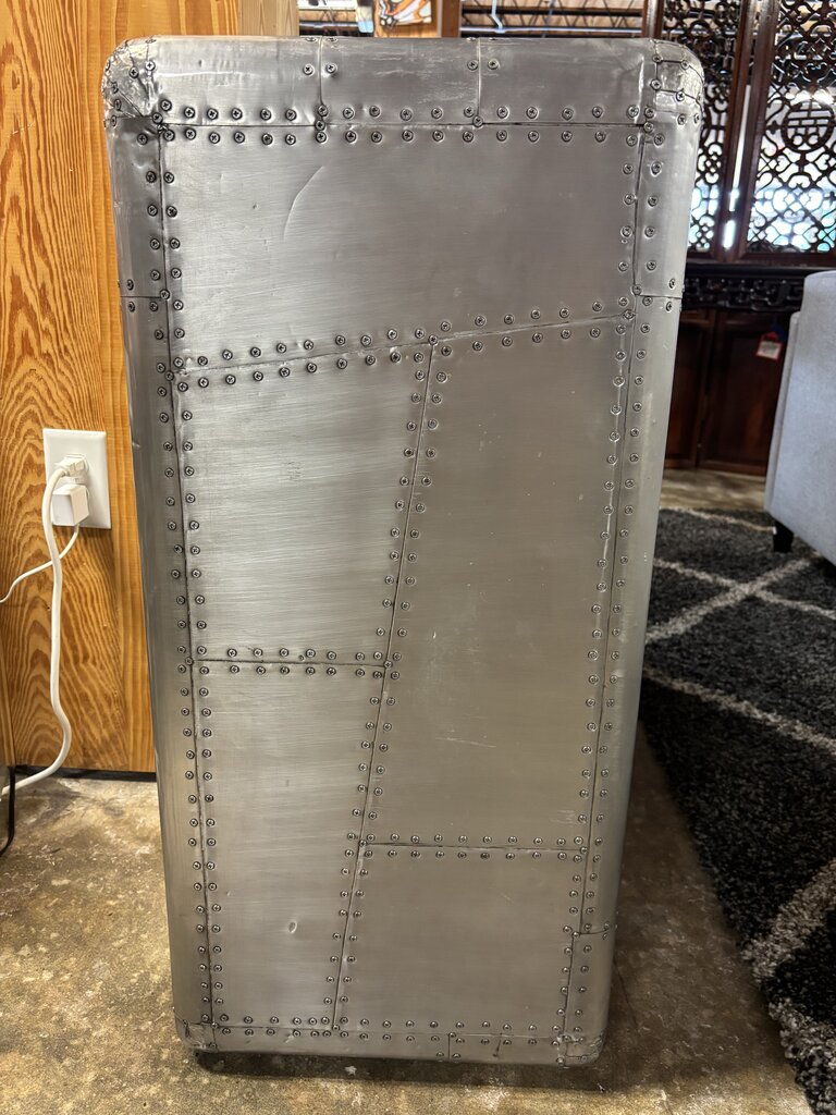 Aviator Style Metal Console Cabinet 55 X 16.5 X 33.5