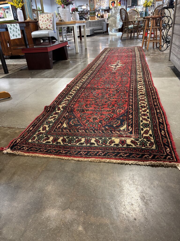 Hand Knotted Wool Persian Runner 41 X 200