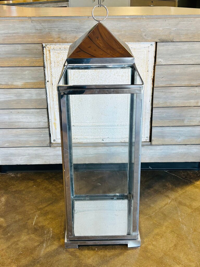 Metal/Glass Lantern 42"H