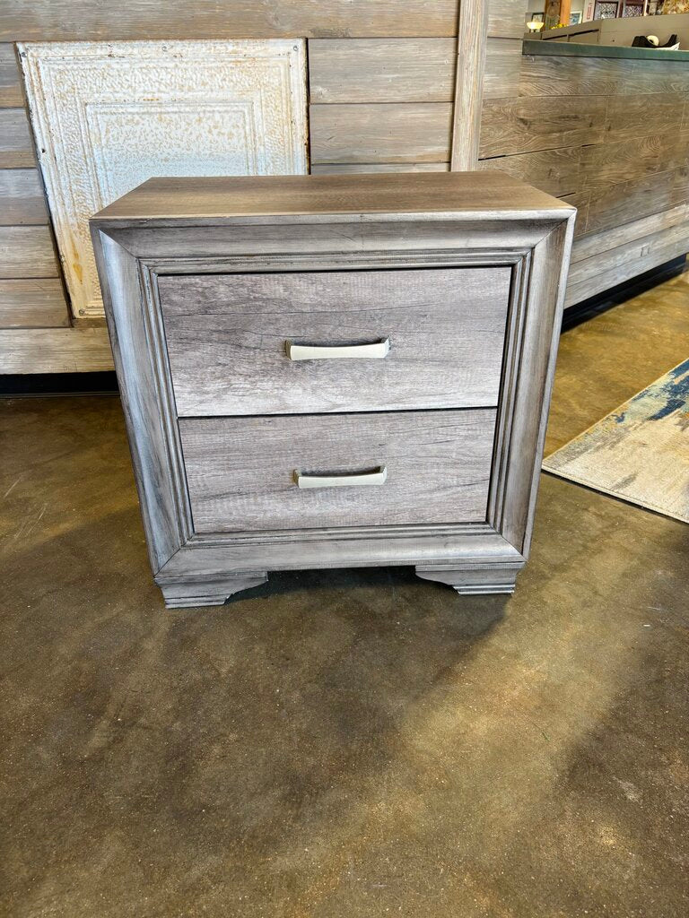 Two Drawer Nightstand 23.5 X 16 X 24