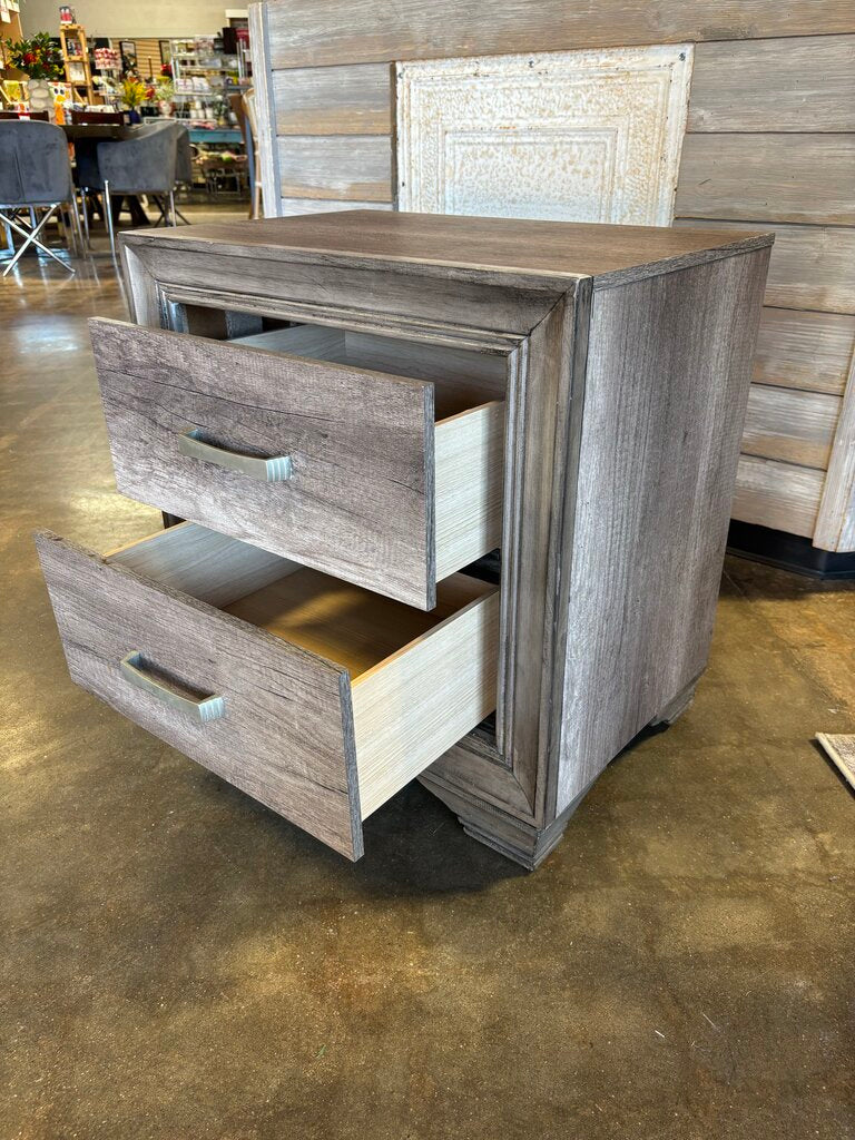 Two Drawer Nightstand 23.5 X 16 X 24