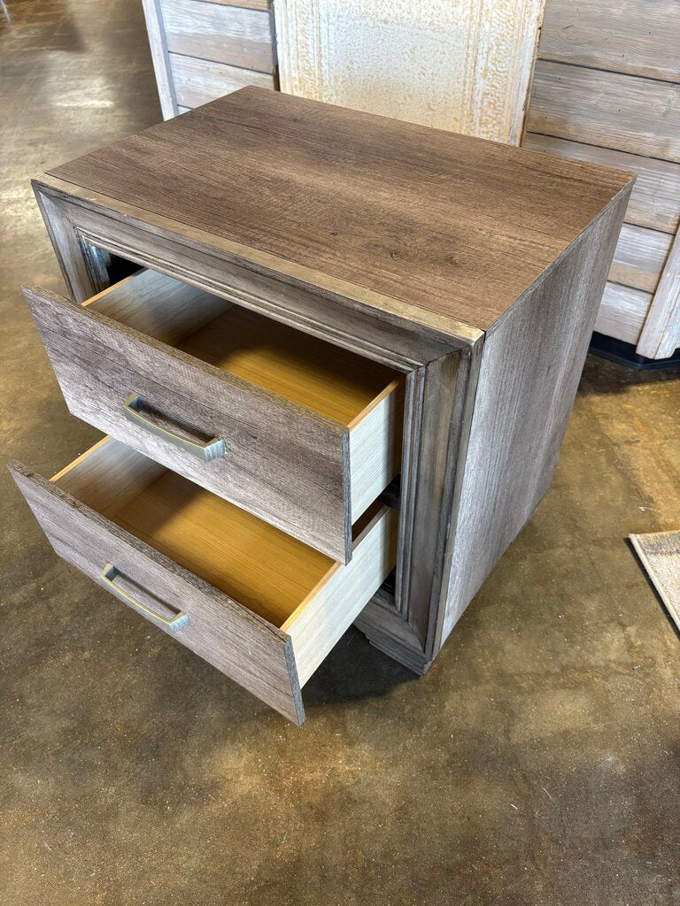 Two Drawer Nightstand 23.5 X 16 X 24