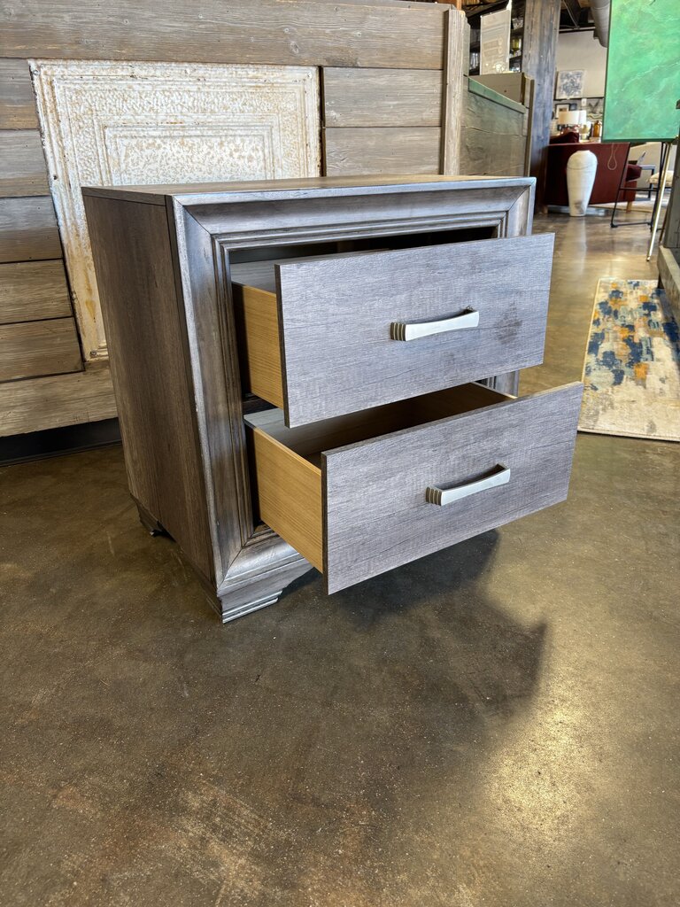 Two Drawer Nightstand 23.5 X 16 X 24
