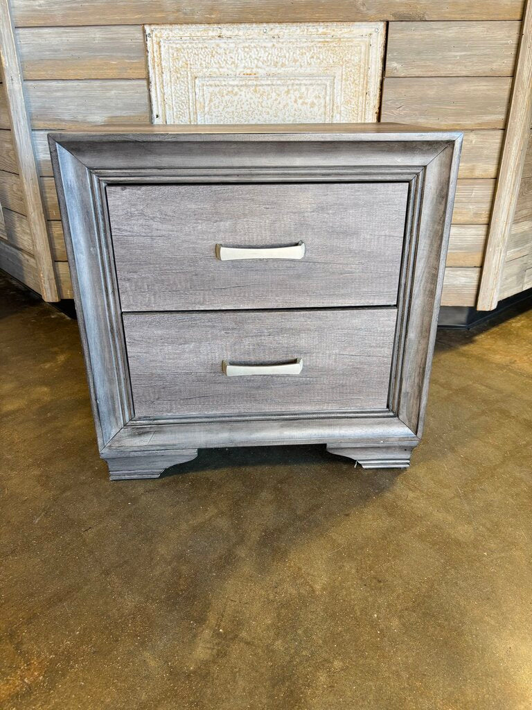 Two Drawer Nightstand 23.5 X 16 X 24