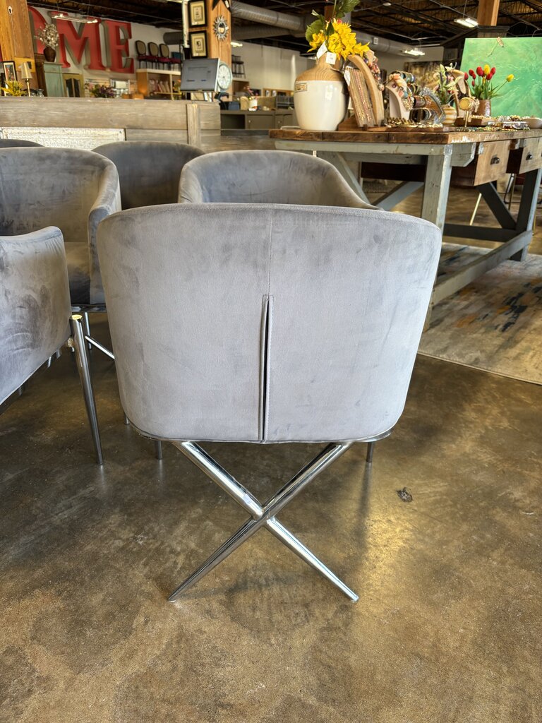 Set 6 Velvet Dining Chairs