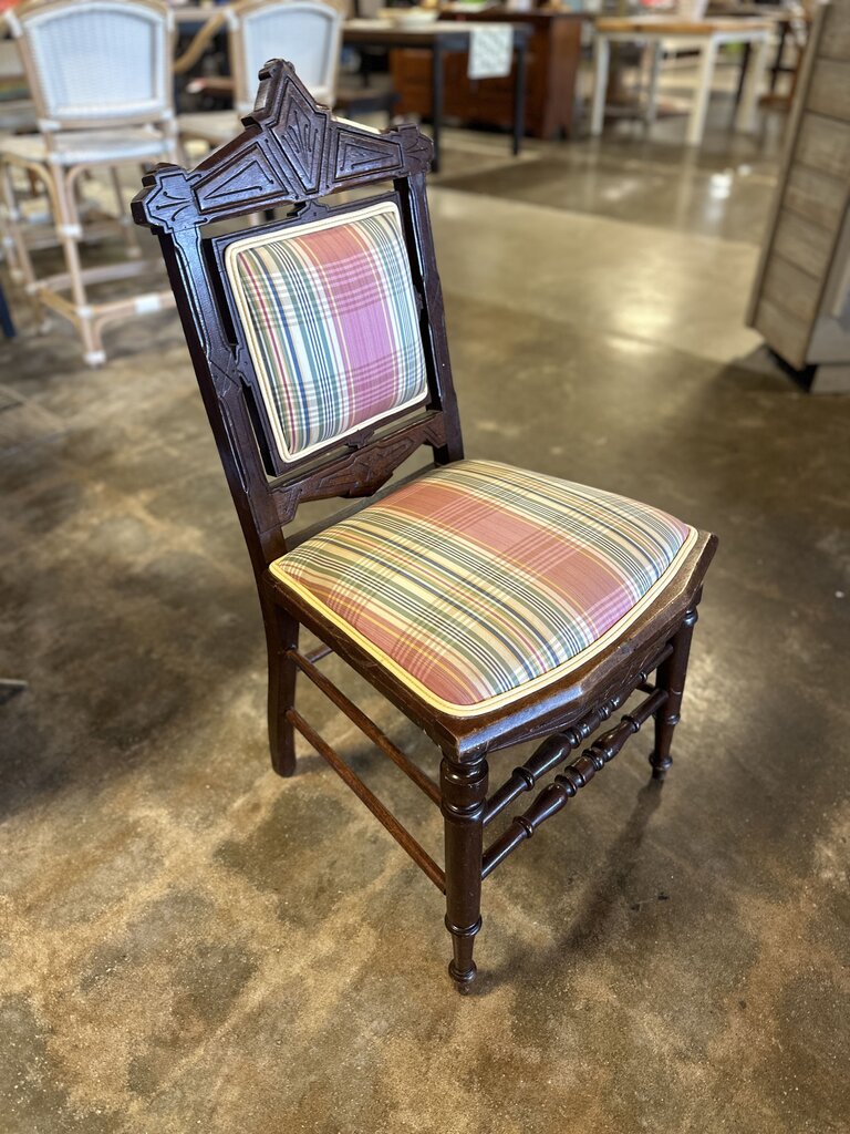 Antique Upholstered Accent Chair
