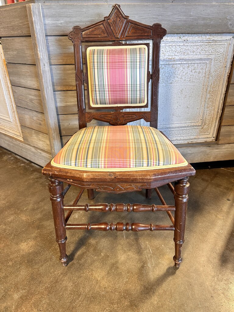 Antique Upholstered Accent Chair