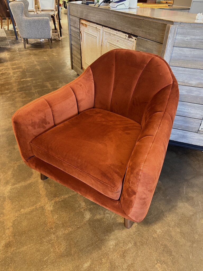 Auburn Upholstered Mod Lounge Chair