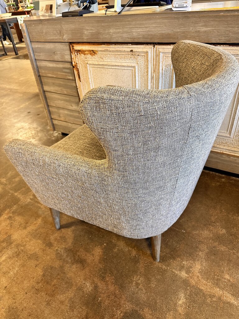 Swoop Gray Arianna Wing Chair