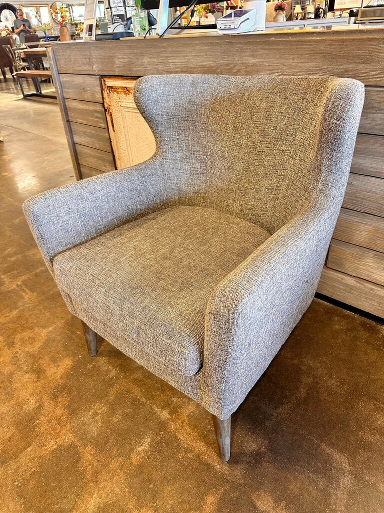 Swoop Gray Arianna Wing Chair