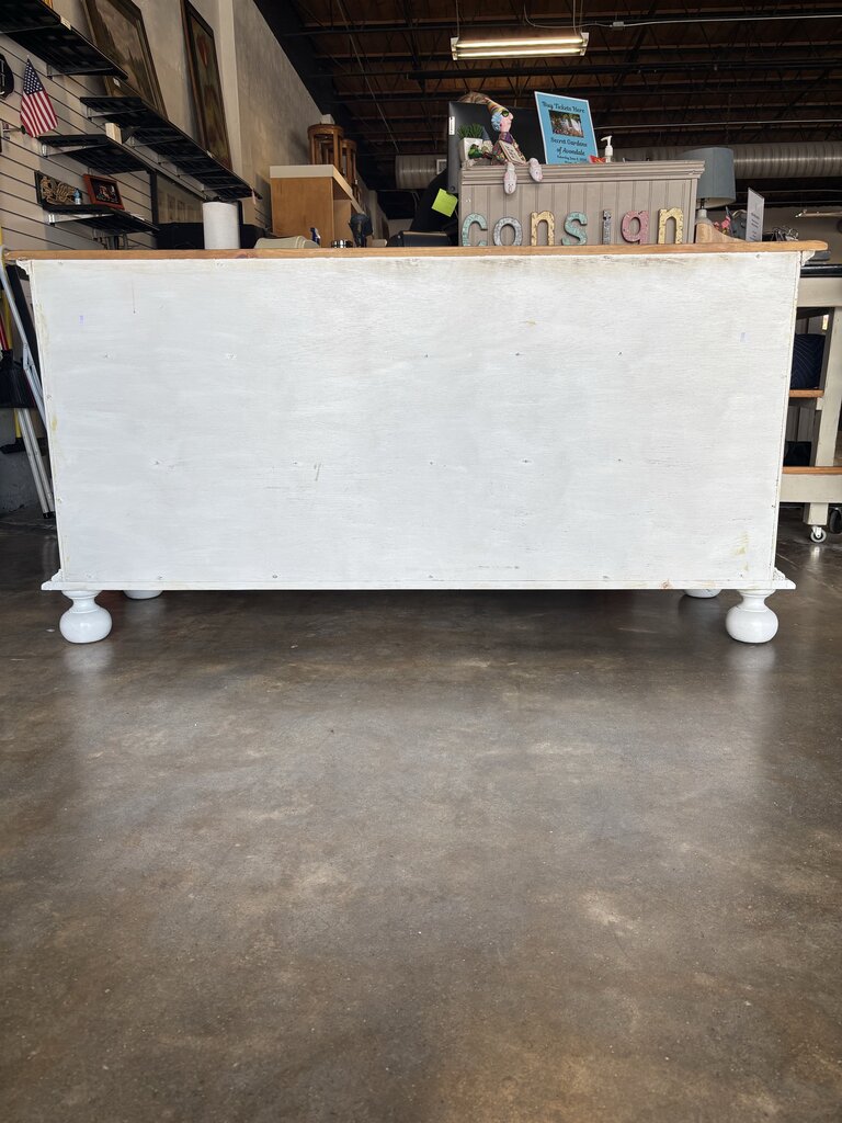 Painted 7 Drawer Dresser 64 X 20 X 32.5