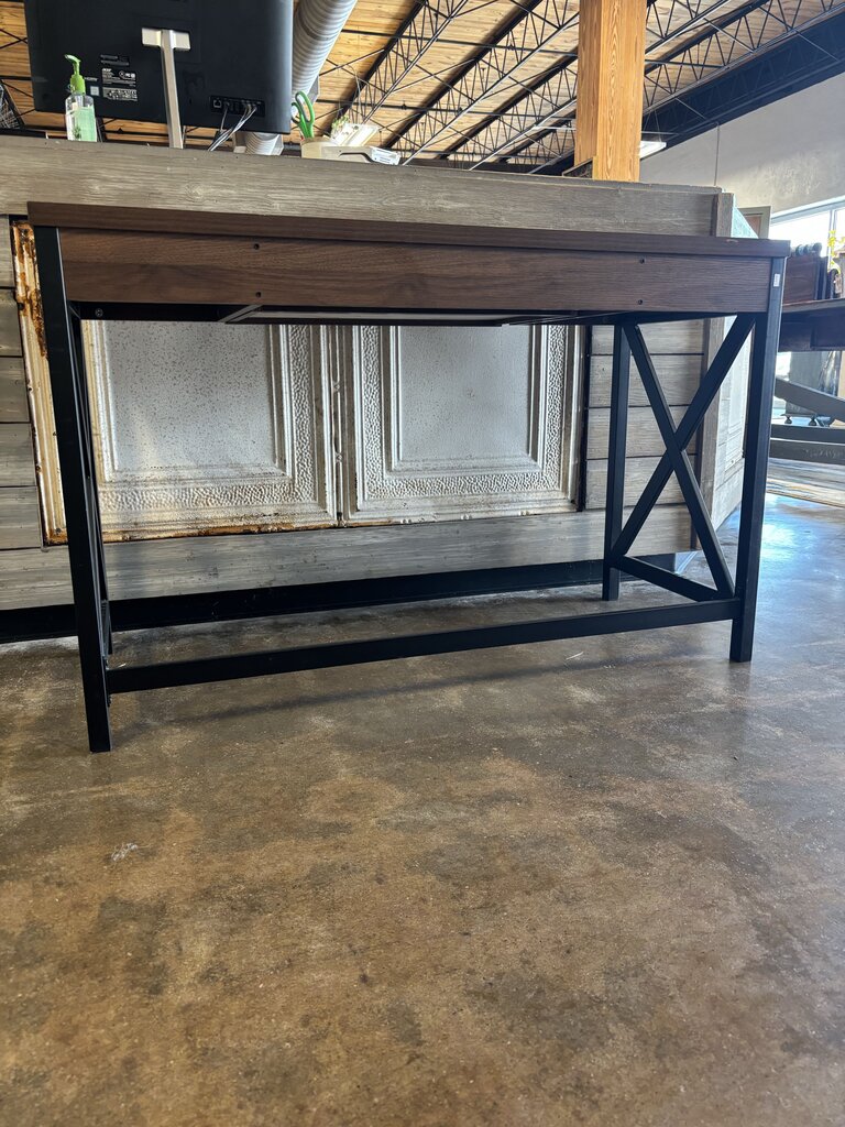 Wood/Metal Desk 47.25 X 20.25 X 30.25