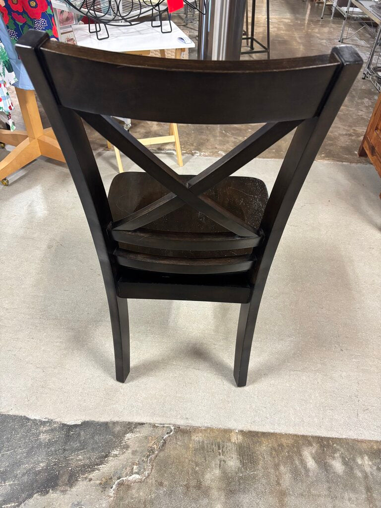 Cross Back Wood Dining Chair
