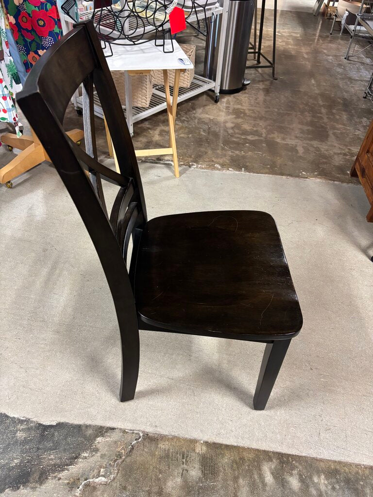 Cross Back Wood Dining Chair