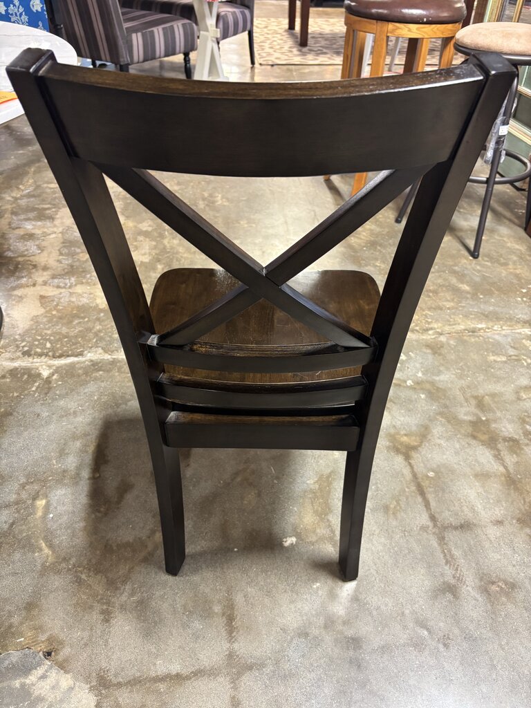 Cross Back Wood Dining Chair