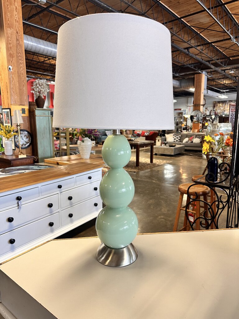 Blue Triple Gourd Table Lamp