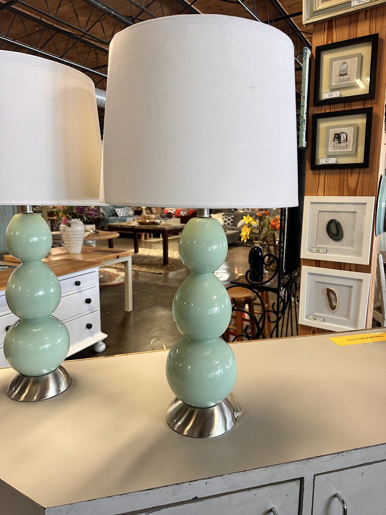 Blue Triple Gourd Table Lamp