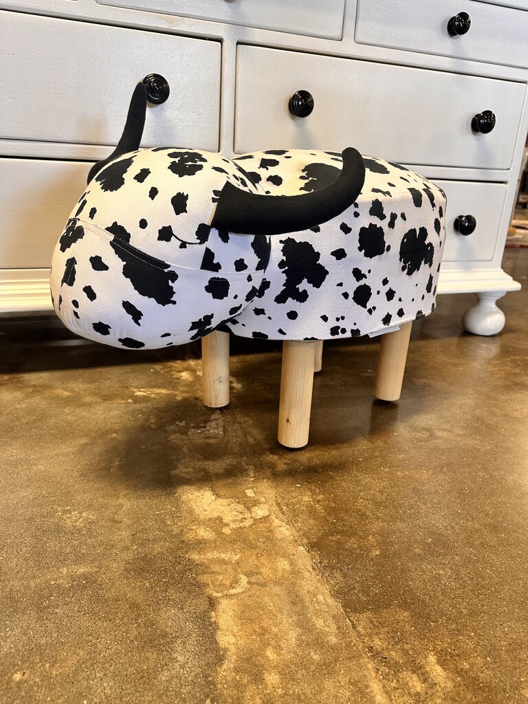 Cow Ottoman Foot Rest