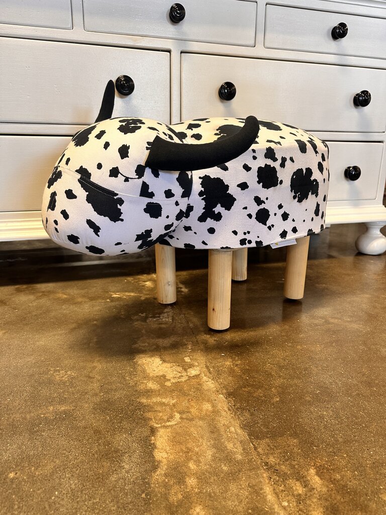 Cow Ottoman Foot Rest