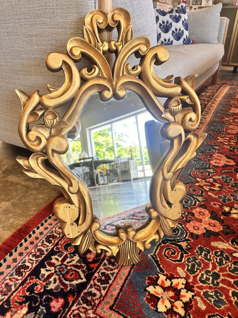 Handcarved Baroque Gold Mirror