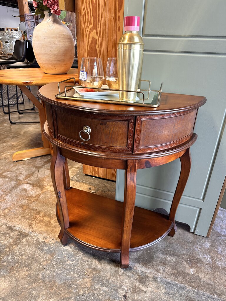 2 Piece Curved Vintage Cherry Table