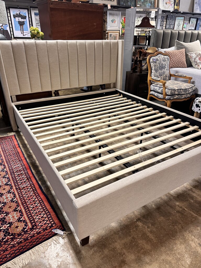 California King Upholstered Bed