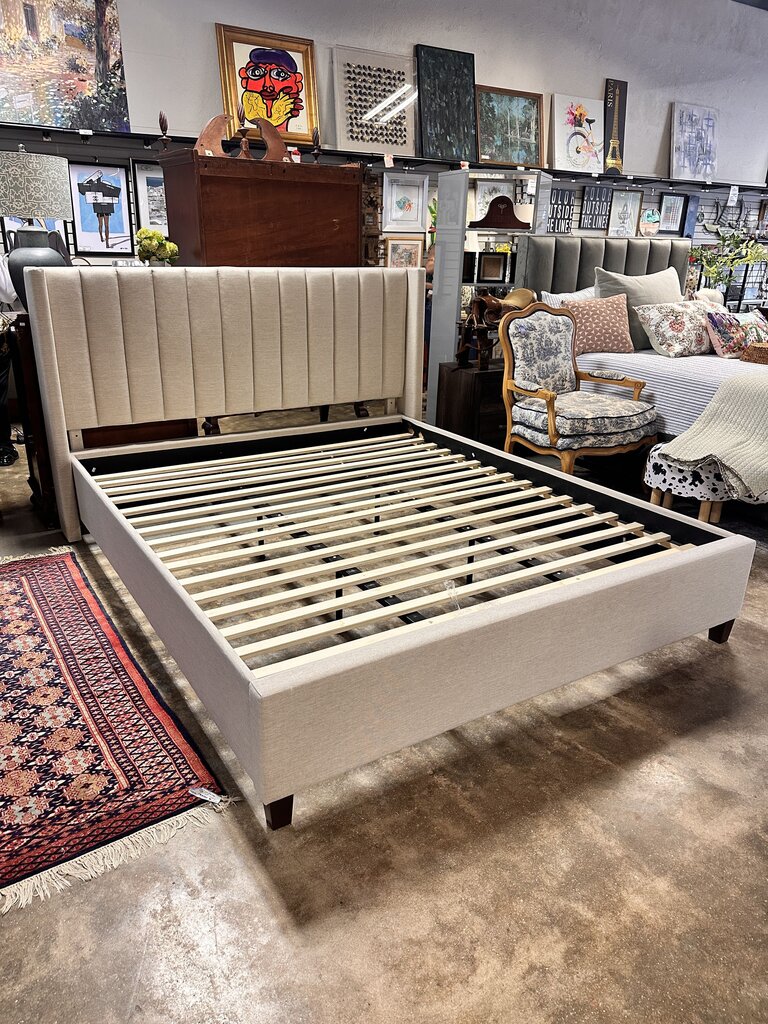 California King Upholstered Bed