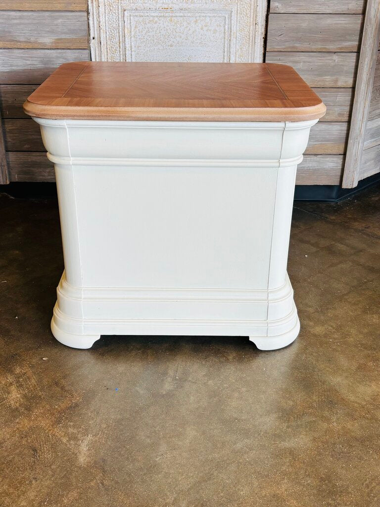 Wood Natural & Painted End Table