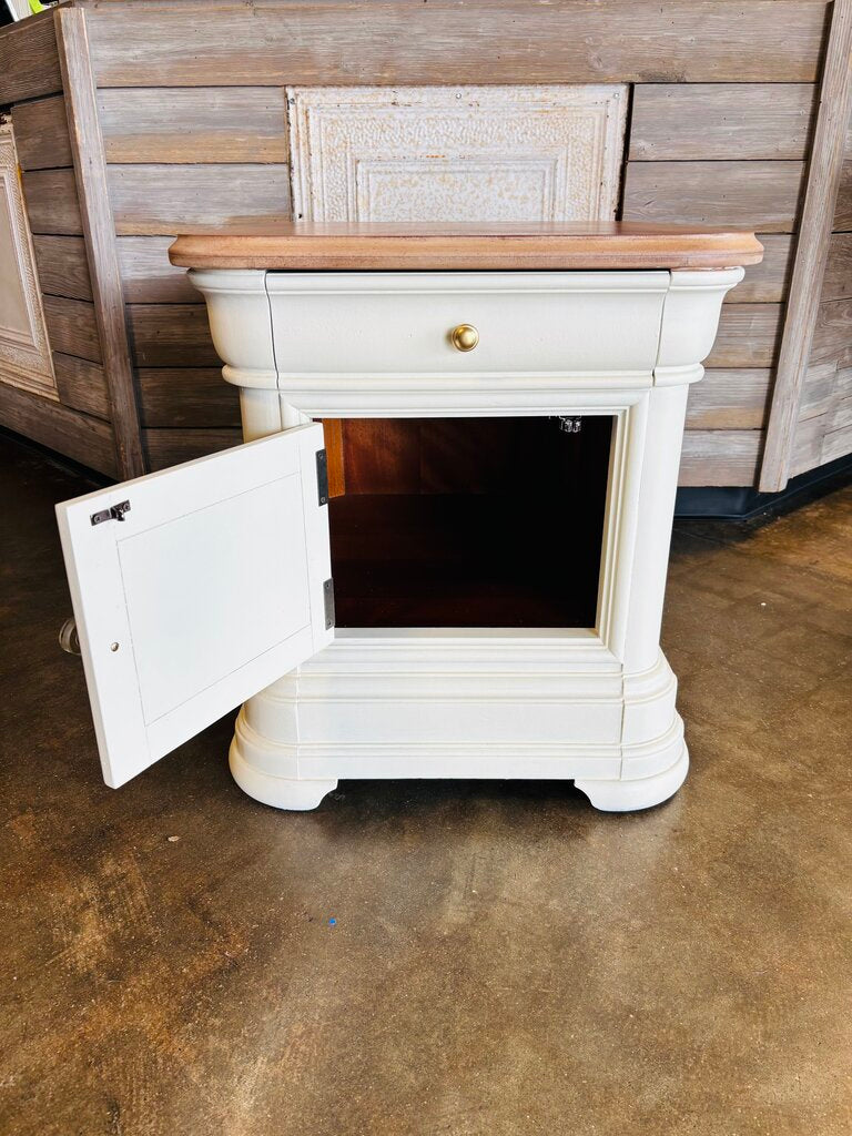 Wood Natural & Painted End Table